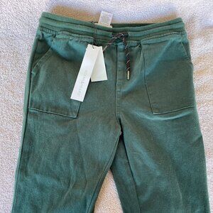 Scene & Heard Boys Green Jogger Pants Size 7 NWT | Cotton Stretch Drawstring